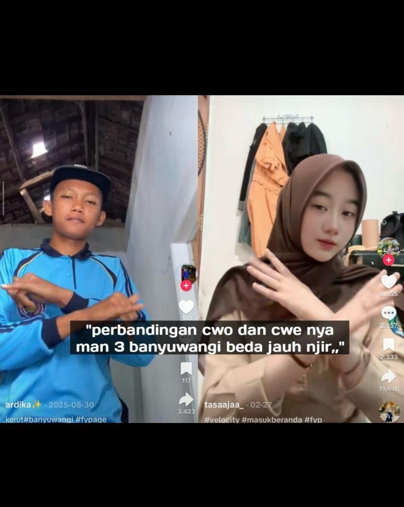 joniaqv's tweet photo. Banyuwangi digemparkan oleh yank wes yank 💦😭
https://t.co/CwrJPclsqR

#banyuwangiupdate #banyuwangi #banyuwangiviral #yankwesyanktrending #videoviralbanyuwangi https://t.co/ZZQ7Ze6vZK