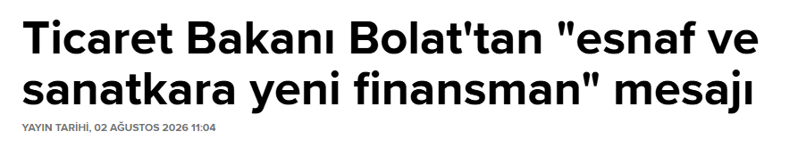 AlphaVenturesTR's tweet photo. Ticaret Bakanı Bolat'tan "esnaf ve sanatkara yeni finansman" mesajı -Cumhurbaşkanı Erdoğan'ın açıkladığı düzenlemeyle Hazine destekli işletme kredisi limiti 1 milyon liradan 1,5 milyon liraya, yatırım kredisi limiti ise 2,5 milyon liradan 3,5 milyon liraya yükseltildi. https://t.co/kIFRVcIrds