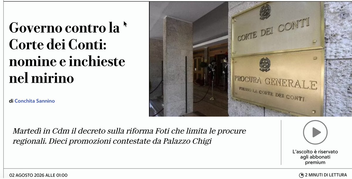 ValterRimini's tweet photo. ⚡️ #CorteDeiConti, un governo serio cosa farebbe ? La potenzierebbe, perchè è una tra le Istituzioni FONDAMENTALI che fanno la guardia contro sprechi, ruberie, e soldi pubblici spesi male.
Il governo #Meloni invece cosa fa ? La vuole demolire...
Indovinate perchè ? Montaruli bau bau vi dice niente ? E non solo lei...!