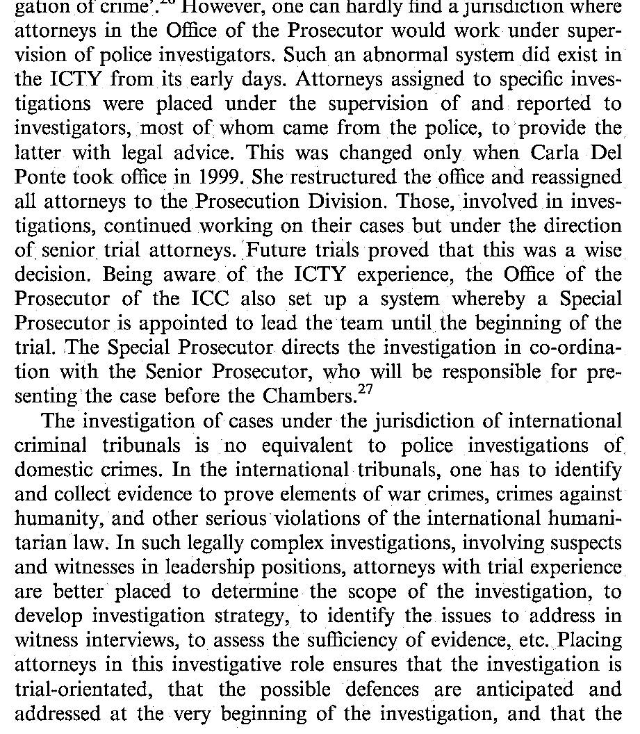 Tochilovsky_V's tweet photo. On “integrated” and/or “unified” teams in the Office of the Prosecutor. 
I wrote of such a “phenomenon” some time ago in «Special Commentary: International Criminal Justice – Some Flaws and Misperceptions», 2011: https://t.co/dSKetetKlO