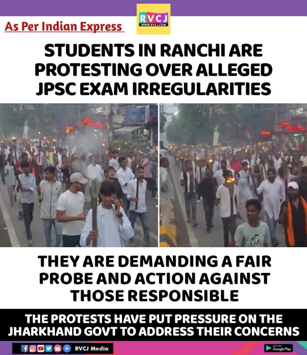 RVCJ_FB's tweet photo. Students Protests In Ranchi https://t.co/8YdoOhNZYl