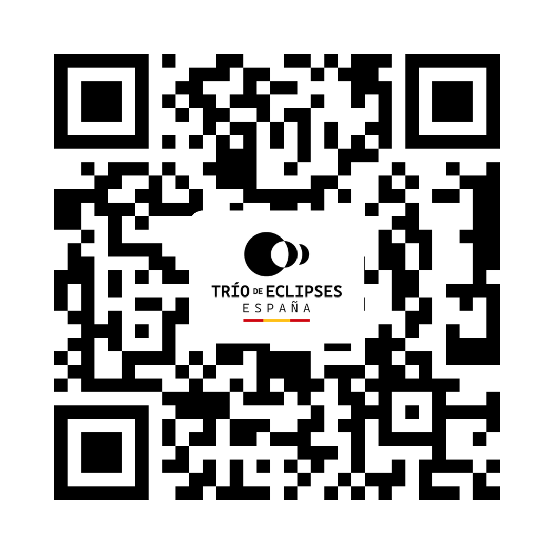 trioeclipses's tweet photo. 📍🌞🌑 ¿Ya has elegido dónde vas a ver el eclipse total de Sol?

📱El Gobierno de España cuenta con el visor de Trío de Eclipses para comprobar cómo se verá el eclipse desde tu ubicación.

Escanea el QR y prepáralo con antelación.

#TríoDeEclipses #EclipsesEspaña #Eclipse2026 https://t.co/gJDFQ669zt