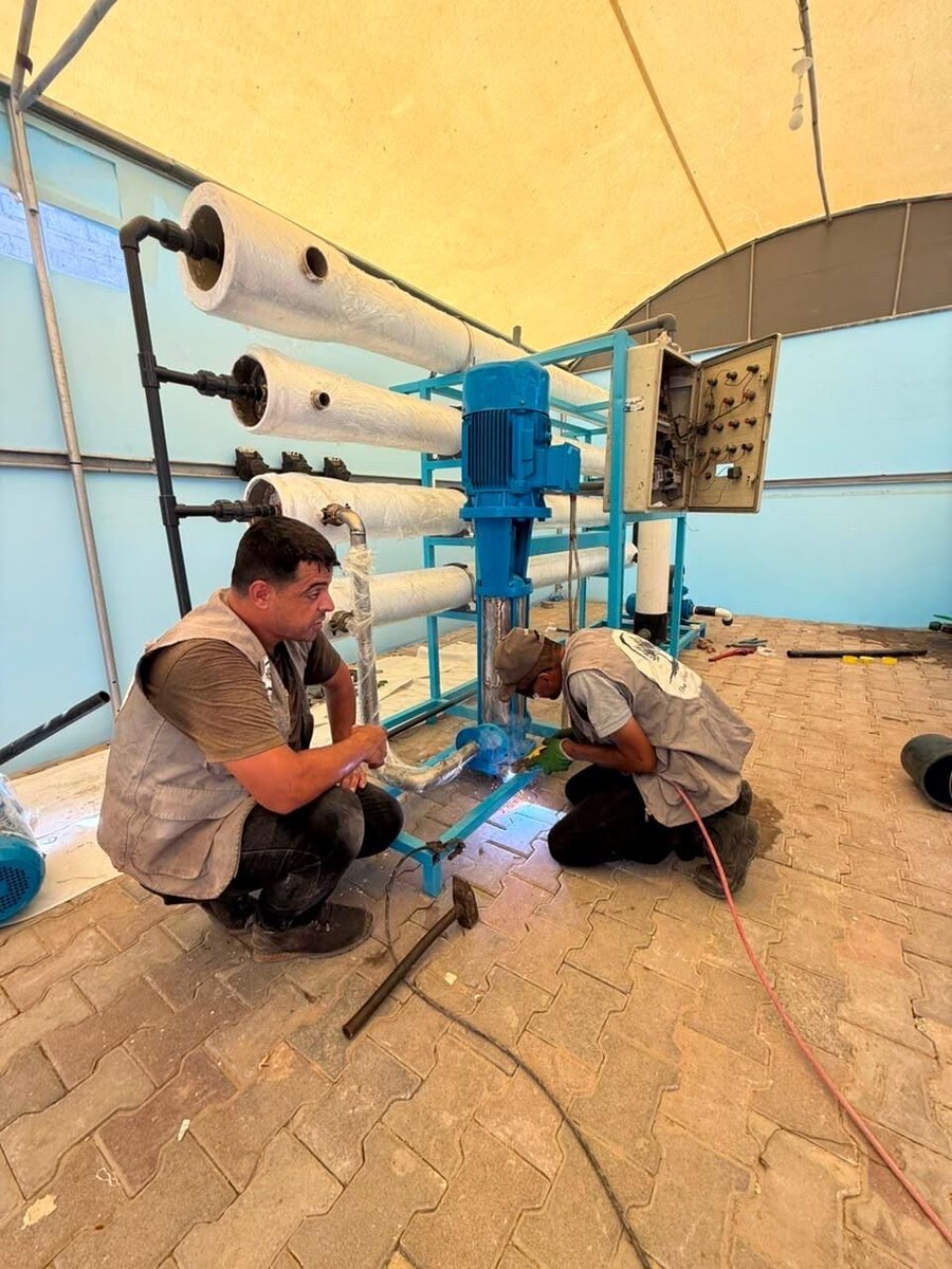 sameerproject's tweet photo. A few weeks ago, our community came together and did something extraordinary. When we asked for help to finish The Sameer Project's water desalination plant in North Gaza, you answered! 

The final stretch has not been without obstacles, but we are now almost there. Contribute to daily operations here: https://t.co/6l9JFjWInX

Once opened, which we hope will be this coming week, but before we begin distributing water, the plant must undergo a testing period to ensure it can consistently produce 150,000–200,000 liters of clean drinking water every single day. Once testing is complete, that water will be distributed free of charge by The Sameer Project's teams and shared with other organizations for free so that together we can reach as many families as possible.

This is more than a desalination plant. It is a lifeline for people enduring unbearable heat while struggling to find enough safe water to drink.

But completing the plant is only the beginning, it will need ongoing operational support. You helped build this. Now help us keep it flowing!! Donate to our Food and Water Campaign: https://t.co/6l9JFjWInX

Other ways to donate include:
https://t.co/OmIU4SifDD (Paypal option, please make sure to add a message saying "WATER")
https://t.co/WNZu0ERJci (Venmo option, please make sure to add a message saying "WATER")