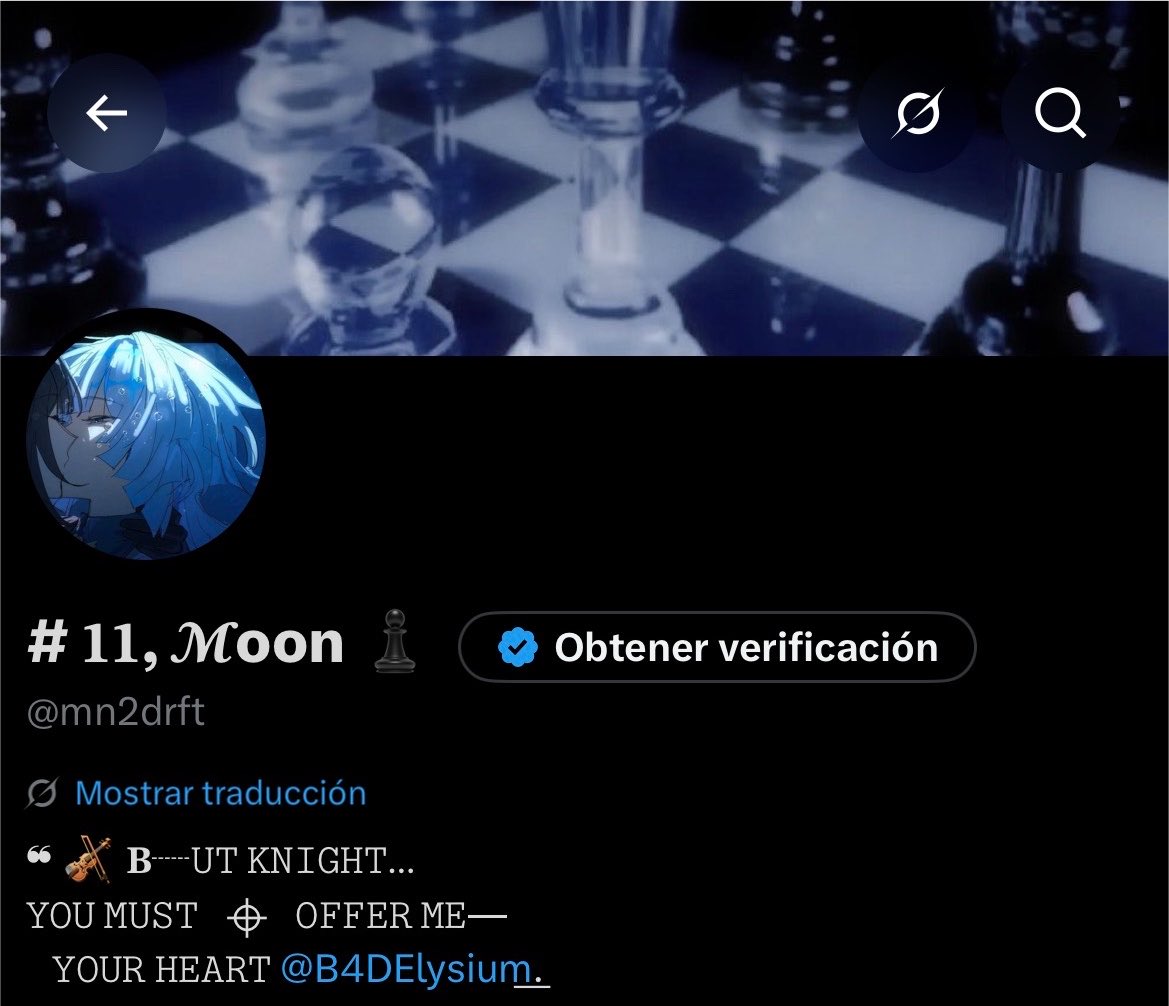 mn2drft's tweet photo. ⠀⠀⠀ ⠀ ⠀⠀⠀ ⠀⠀
⠀⠀ ⠀ ⠀   ⠀       ˖⠀  ׅ 　　  ׅ  ͏ ͏ ͏ ͏.ㅤׁ   ‿̩͙ ˖̣̣
                 𑙕 ★ຶ 𓈒  ͏͏ @B4DElysium . ͏͏ ͏ ͏͏ ◟ ͜♟️.͜͜ 🎻💭𐦯
                 one   chessboard   one   melody
                 one   heart   to   understand   each   other . . . https://t.co/e7YYnDWIQL