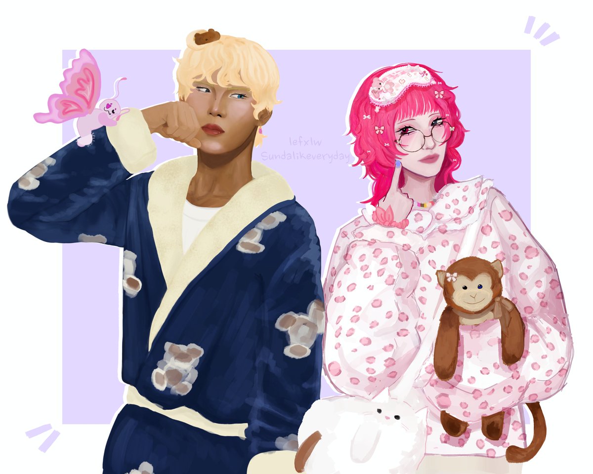 lefxlw's tweet photo. collab with my friend(≧∇≦)/
#lavenderz #rui #hyun #xlov #xlovfanart https://t.co/nGpX5uOAHx