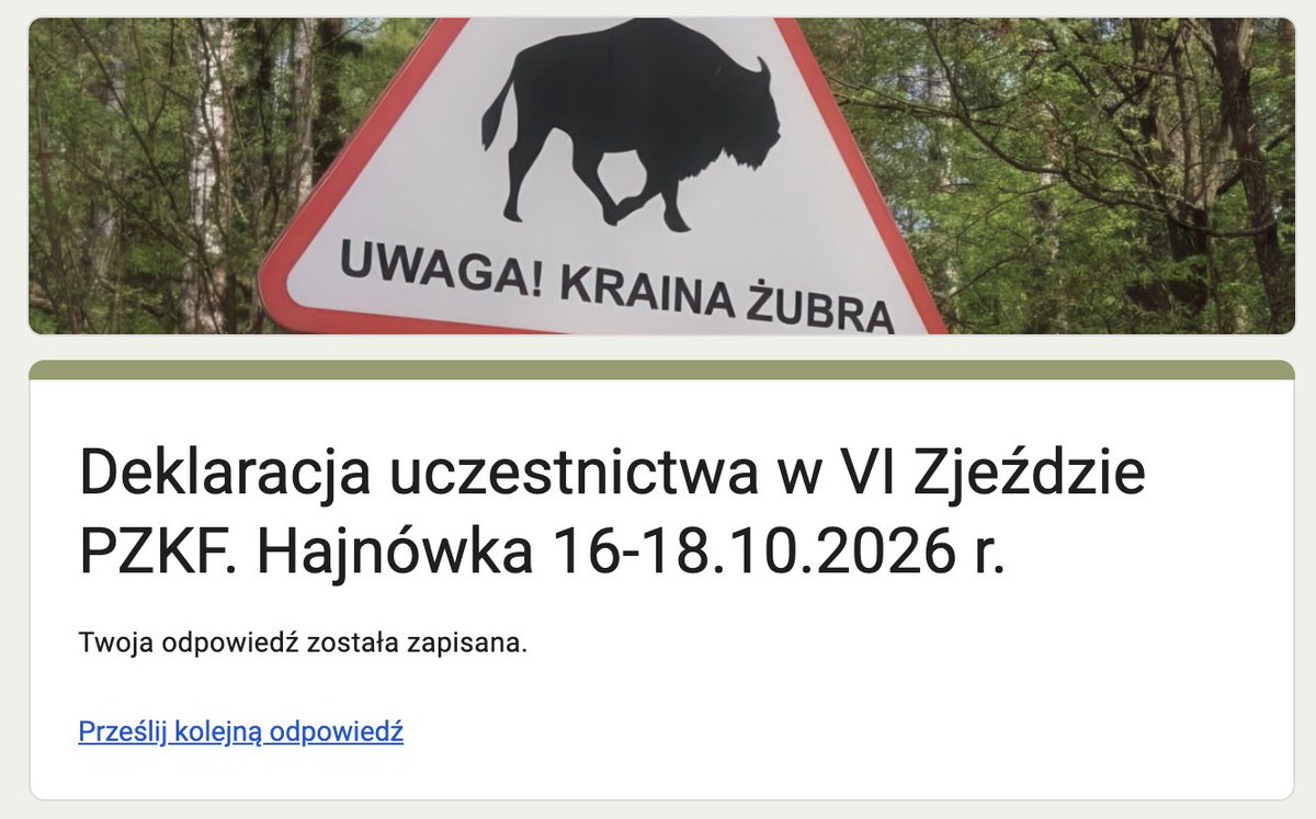 pzkfpl's tweet photo. Zapisy na VI Zjazd PZKF już trwają! 📮

📅 W dniach 16–18 października 2026 r. Polski Związek Kryptofilatelistów spotka się w Hajnówce.

📍 Wydarzenie odbędzie się w ośrodku Enklawa Białowieska.

🔗 Wszystkie informacje, szczegóły rezerwacji i formularz zapisów są dostępne na Discordzie PZKF:
https://t.co/soOTdCEmtA

🌲 Informacje o miejscu:
https://t.co/04fqOR85SI

https://t.co/tWbmwABc8u

#PZKF #ZjazdPZKF #Kryptofilatelistyka #Hajnówka