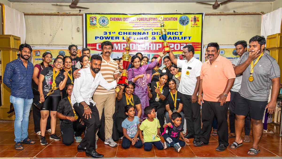 mahagym's tweet photo. Our Fitness Paradise Team had Participated in the Chennai District Powerlifting and Deadlift Competition on 26th July 2026 held @ Kotturpuram,Chennai.
 
 *Our Team won 1 St prize in Deadlift Championship(Overall team)* 
* 
 *And second in Powerlifting Championship (overall team)* https://t.co/skVBaWNMnh