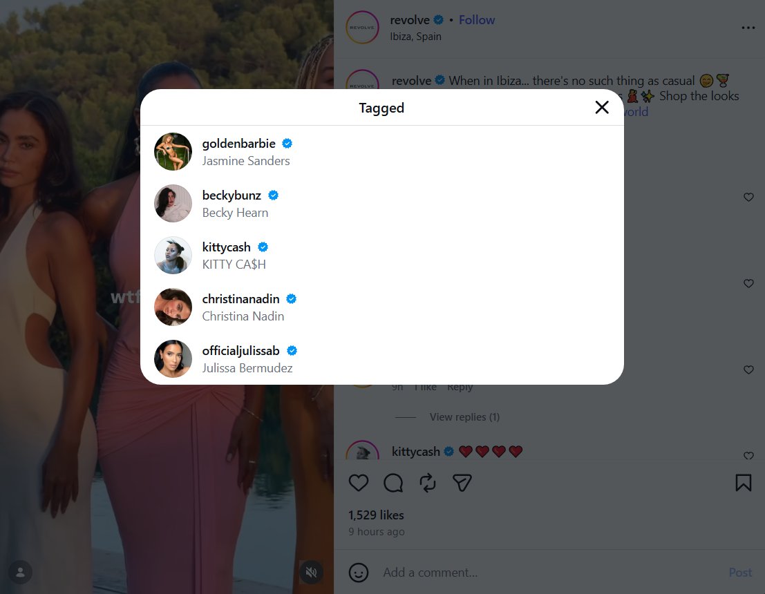 KaylasLSAfan's tweet photo. They let Kaykay stay in the still shot of the reel, but when you press play , they cut her out. On top of that ,  they didn't even tag her? She really is the Georgi of the group, huh? https://t.co/y9cbjkdDIo