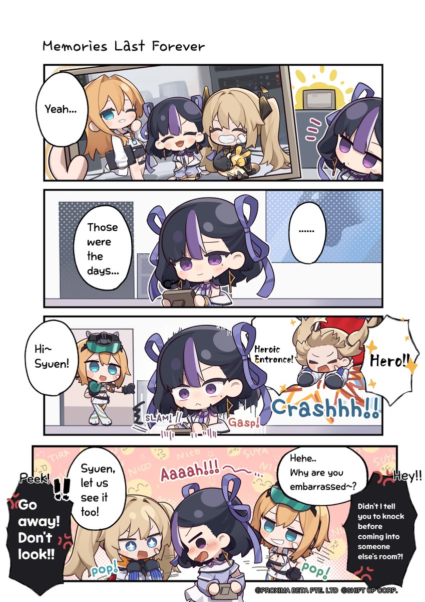 NIKKE_en's tweet photo. 【NIKKE Comics】
GODDESS OF VICTORY: NIKKE Official Four-Panel Comics Episode 92

[Memories Last Forever]
Some things may change with time. Others stay with us forever as memories...

Author: Tota (@totakeke___)

#NIKKE https://t.co/p2vknLKmjH