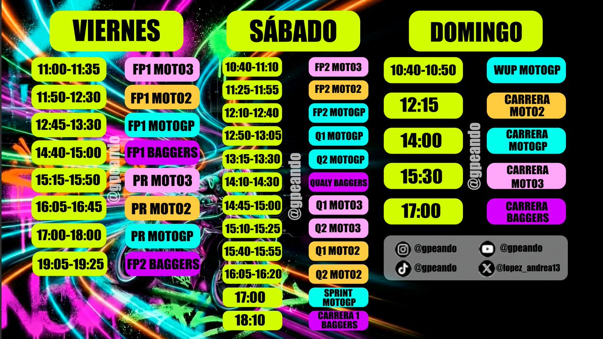 lopez_andrea13's tweet photo. Buenos días!!! Después de tropecientos mil años sin una sola carrera de MotoGP LLEGA POR FIN EL GRAN PREMIO DE GRAN BRETAÑA. 

Mi enhorabuena a todos los supervivientes que sepáis que después de esta no hay más carreras hasta finales de mes🙃 https://t.co/r8o1eY4f0d