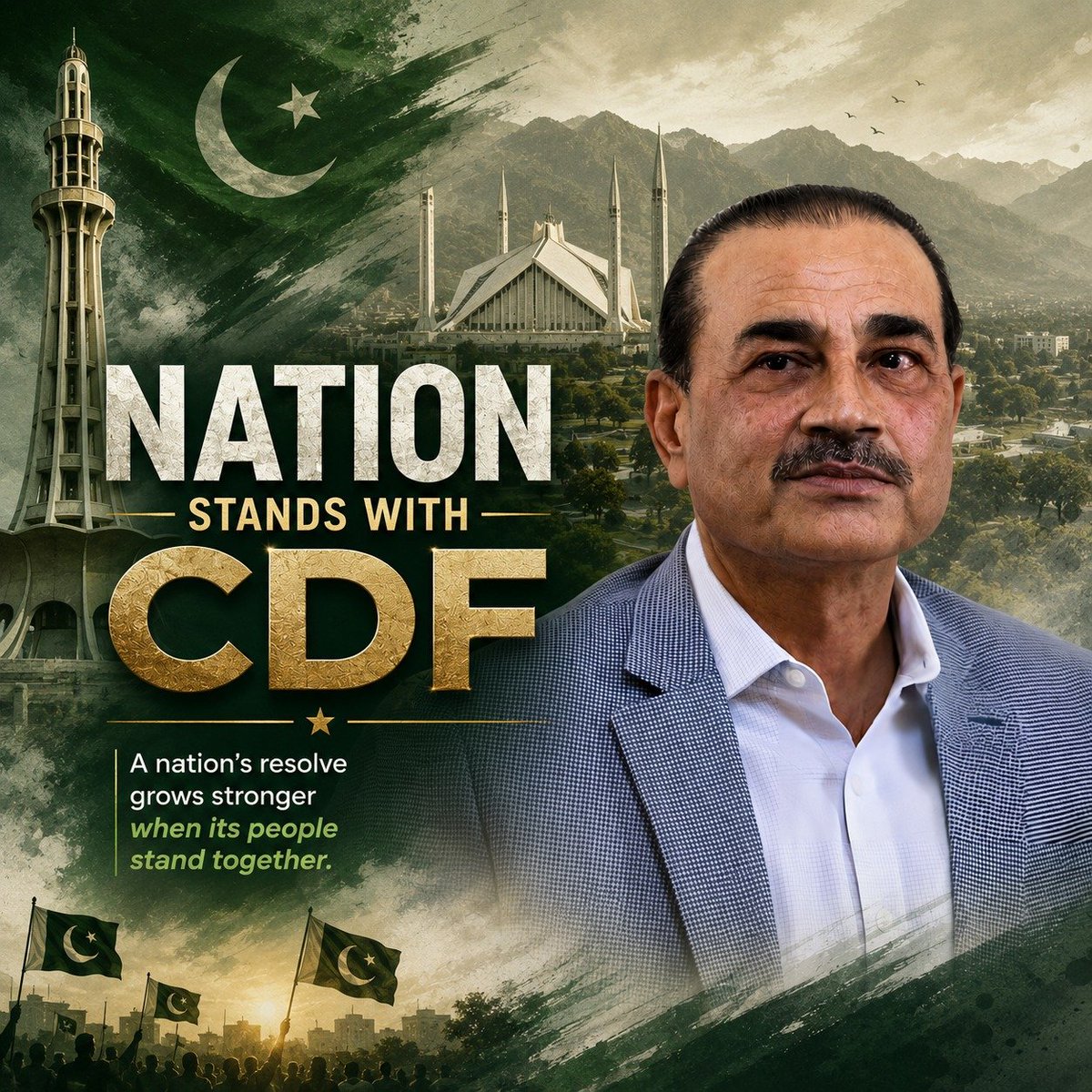 elea_nur7's tweet photo. A secure Pakistan demands unwavering resolve against terrorism. CDF Asim Munir remains committed to strengthening national security and confronting threats to the country.

#SalamCDF #StandWithCDF #DefenderOfPeaceCDF #ShieldOfNationCDF #PillarOfStrengthCDF https://t.co/QWYHIfbVmE