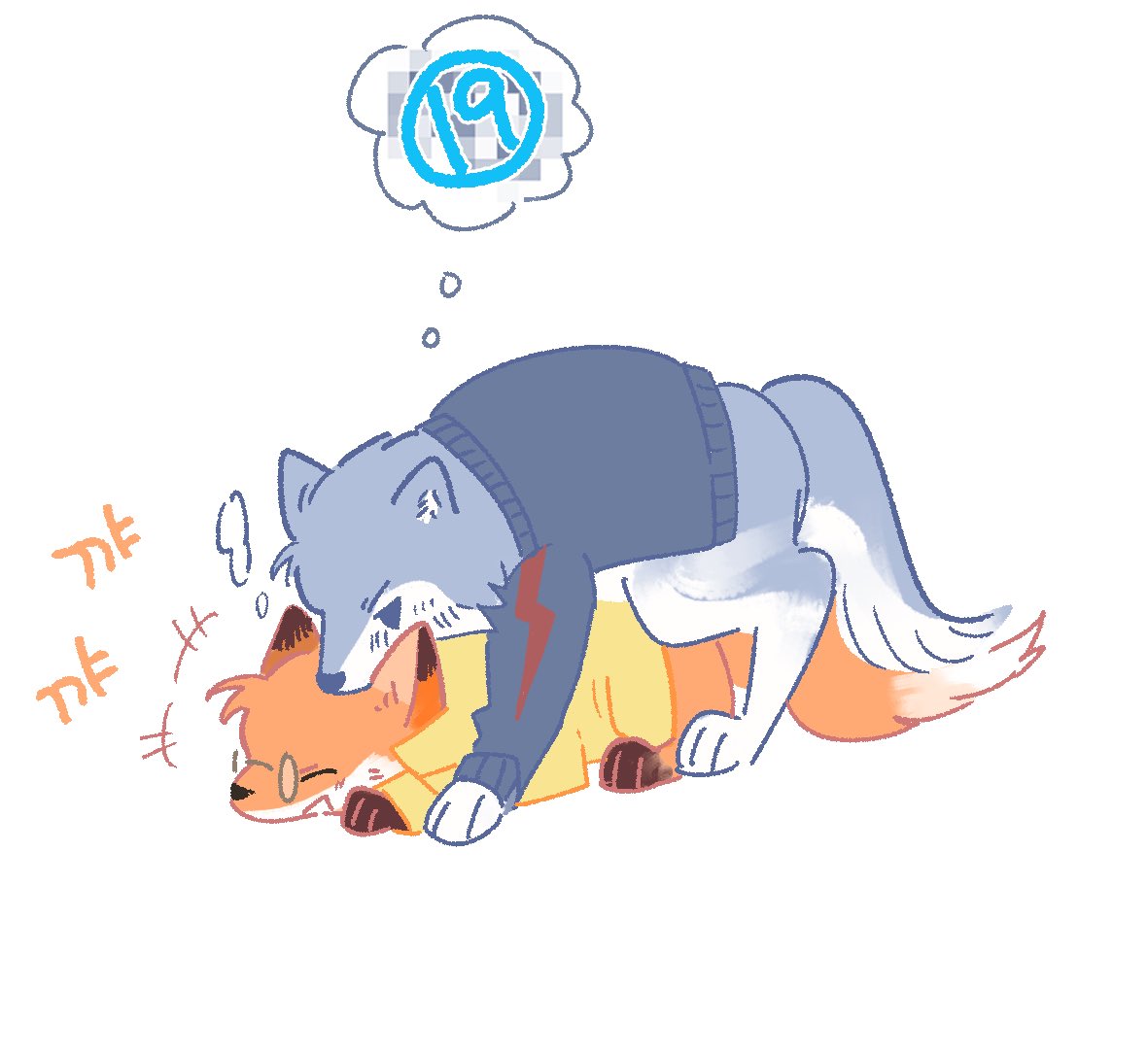 eggcatnip's tweet photo. @amazeamaze88 (바보같은 여우그레….1초뒤에 당할지도 모르고……소근소근….) https://t.co/tVeBI0na9v
