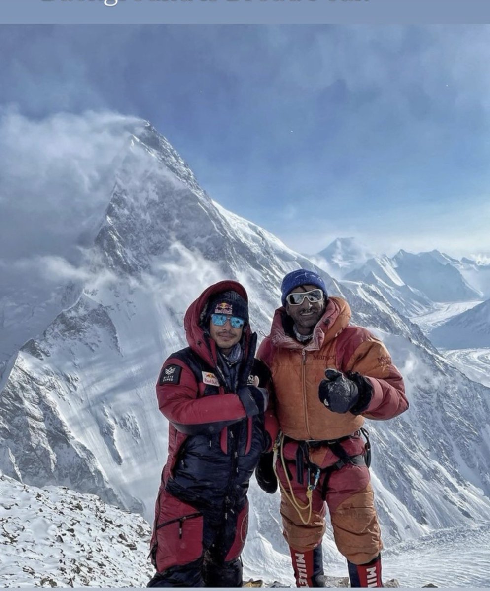 sajid_sadpara's tweet photo. One of the darkest day for whole mountaineering https://t.co/WSzqMztWdo in peace all beautiful souls specially NimsDai a great mountaineering legend .my condolences to all family members of broad peak fallen heros .

#broadpeak💔 https://t.co/3S4ro3P5PJ