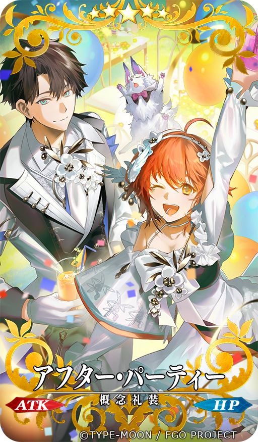 oxSTL's tweet photo. +

　　　　　　Fate/Grand Order
　　　　　   #FGO #FGO11周年
11周年記念概念礼装✶アフター・パーティー ✶

衣装デザイン/イラストを担当させていただきました！
11周年おめでとうございます！

+ https://t.co/Ll5KT6HvMx