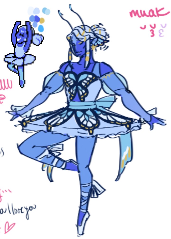 lacendeer's tweet photo. sketching my blue design × magma doodles heh..... #deltarune https://t.co/VzqpJ87vT7