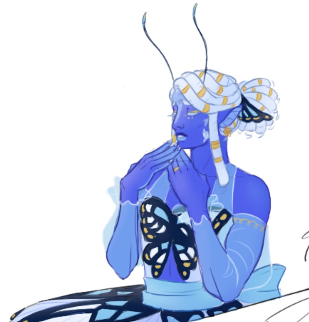 lacendeer's tweet photo. sketching my blue design × magma doodles heh..... #deltarune https://t.co/VzqpJ87vT7