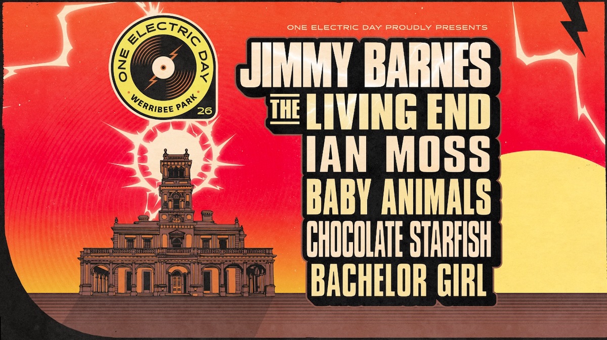 Noise11Tweets's tweet photo. #Noise11 @JimmyBarnes leads the 2026 One Electric Day line-up at Werribee Park with @thelivingendaus @ianmossmusic @TheBabyAnimals #ChocolateStarfish and #BachelorGirl #OneElectricDay #AustralianMusic #LiveMusic #Werribee https://t.co/zWoKeVQDDr https://t.co/XH8p7xj7dG