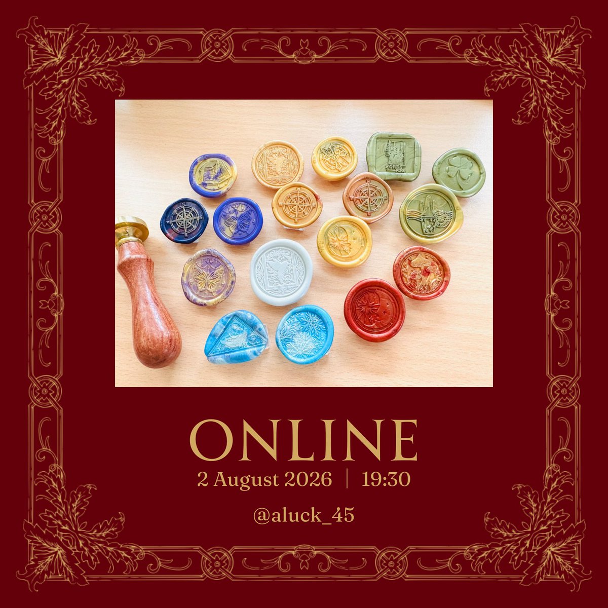 aluck_45's tweet photo. มาค่ะ รอบออนไลน์~~*
คืนนี้ 19:30 พบกันค่า✨🙌😊 

⚜️Wax Seal Magnetic Clip ⚜️
⚜️Wax Seal Keychain for Phone⚜️ https://t.co/TmWWbCusut