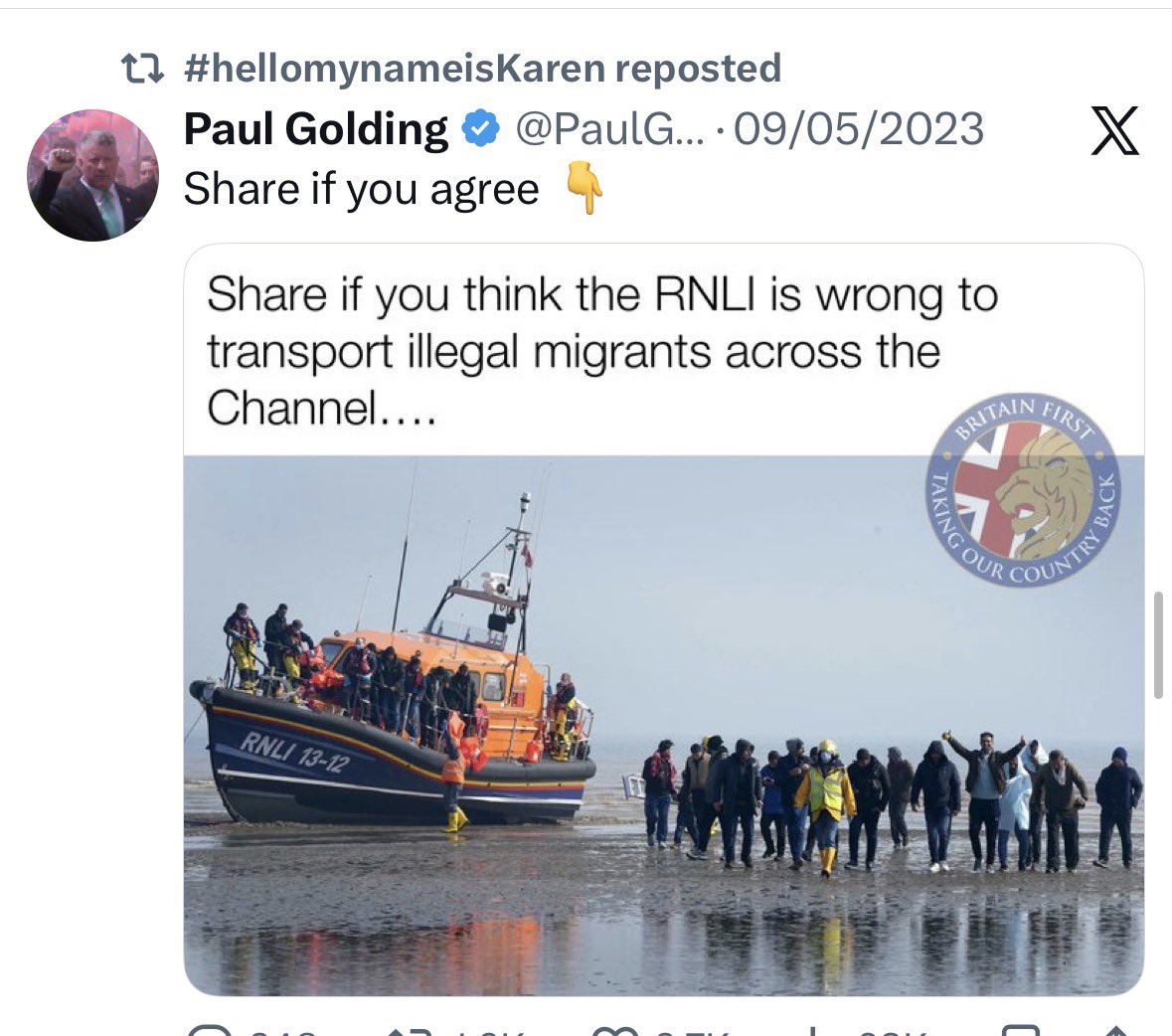 reformexposed's tweet photo. Hi @karenhatch11, noticed you’re @ReformParty_UK’s candidate for the Billinge & Seneley Green by-election in St Helens.

Beyond your clean Reform UK candidate pitch, we’ve noticed more, we:

Noticed you want African people to leave.

We noticed you have strong views on Islam.
We noticed you support Britain First.
We noticed you promote conspiracy theories.
We noticed you are a transphobe.

Is this your platform if elected to @StHelensCouncil?

Another vetting success @LeeAndersonMP_
