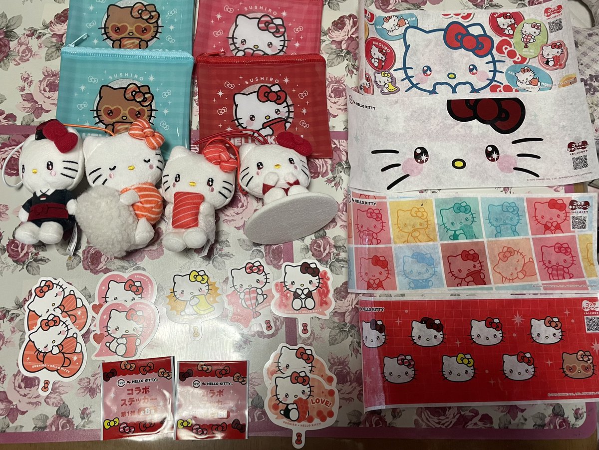 0522azuki's tweet photo. スシローにて🐱🎀

コンプリートは無理そう(、´._. )、 https://t.co/oVxKlGvelT