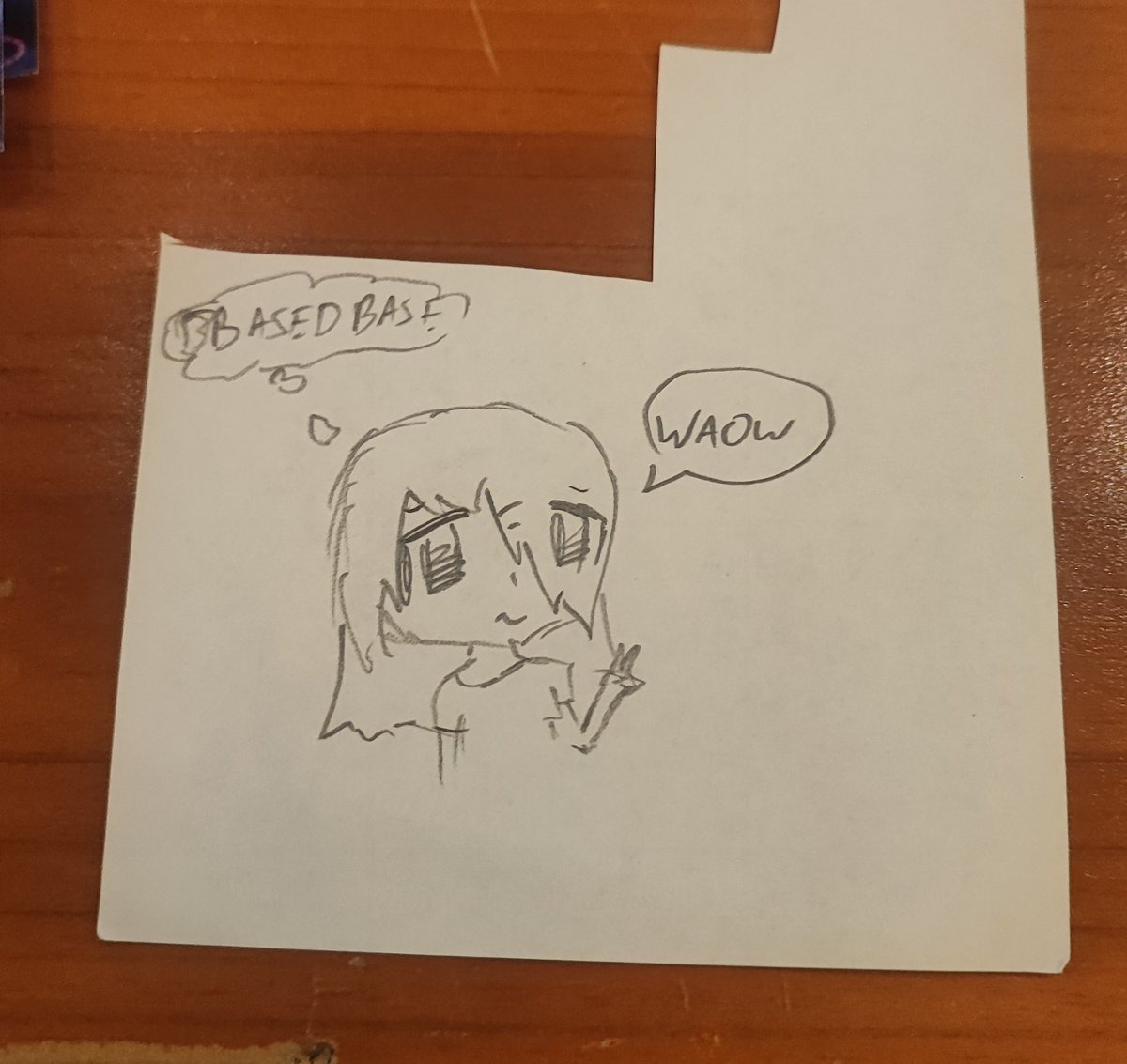 writerofscratch's tweet photo. Received a drawing of the "waow" meme from its very creator (@Keroko44) after selling her a copy of my zine!!!! 

Sometimes I forget that every meme was once created by someone!!! https://t.co/JPxsaW6Wy5