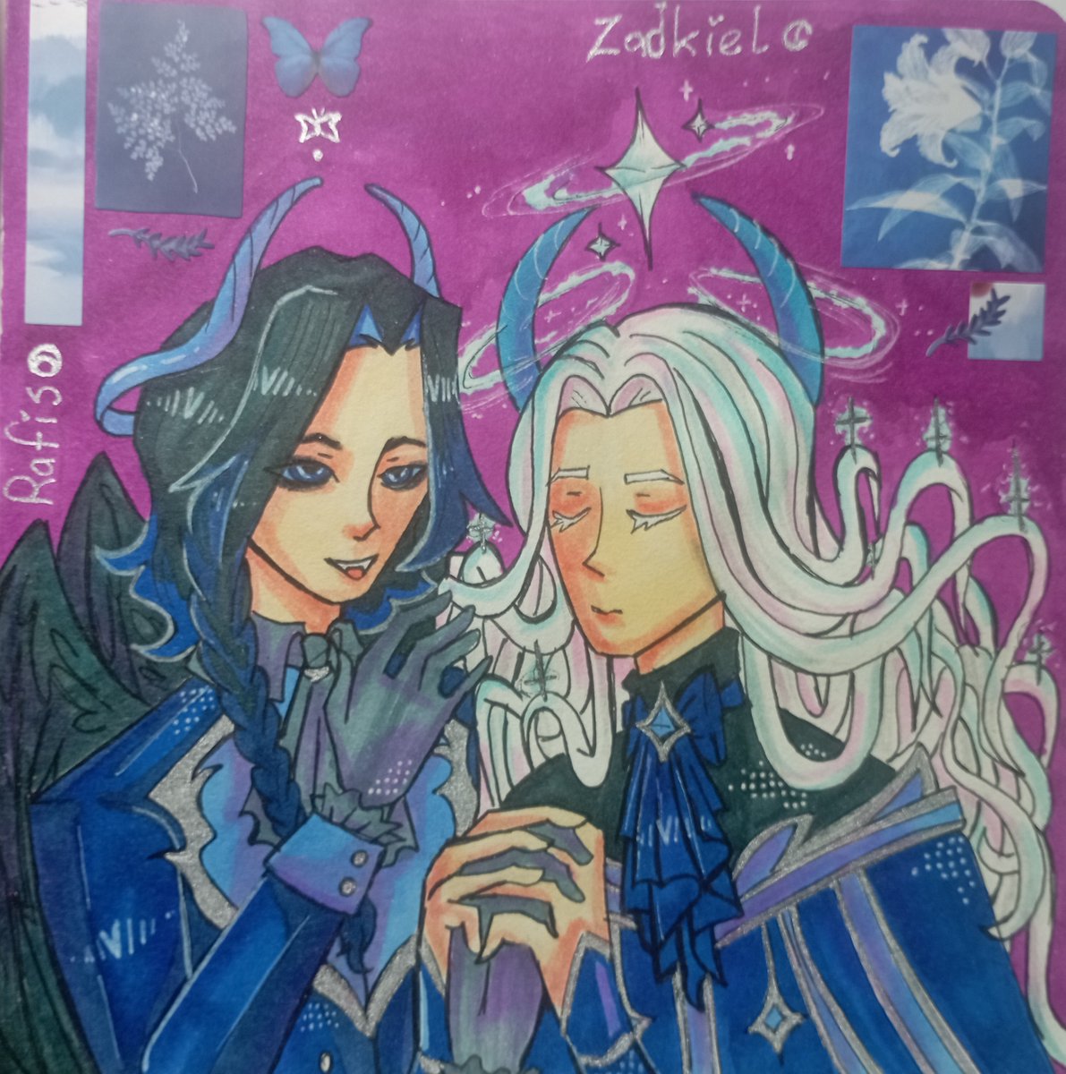 LilacNastyaCat's tweet photo. I didn't want this drawing of my original characters to just fade away into oblivion, so I decided to finally share it with you all.

​#originalcharacter #oc #myoc #originalart https://t.co/RwPXAPVwBl