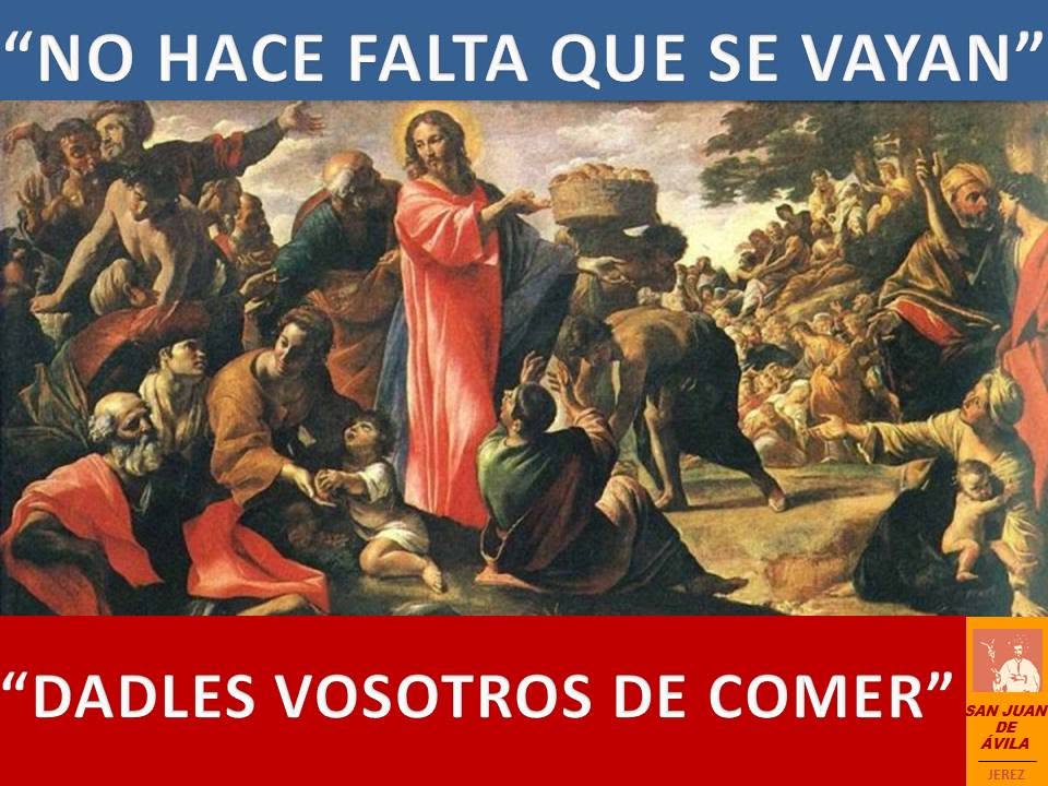 AP_SJA's tweet photo. ✝️ 18º Domingo Tiempo Ordinario

📖 Es muy tarde, despide a la multitud para que vayan a las aldeas y se compren comida

No hace falta que vayan, dadles vosotros de comer

Si aquí no tenemos más que cinco panes y dos peces

Traédmelos

⛪️ ¡Feliz Domingo!

https://t.co/Yqfla9rBJo https://t.co/W1e5xhBE3v