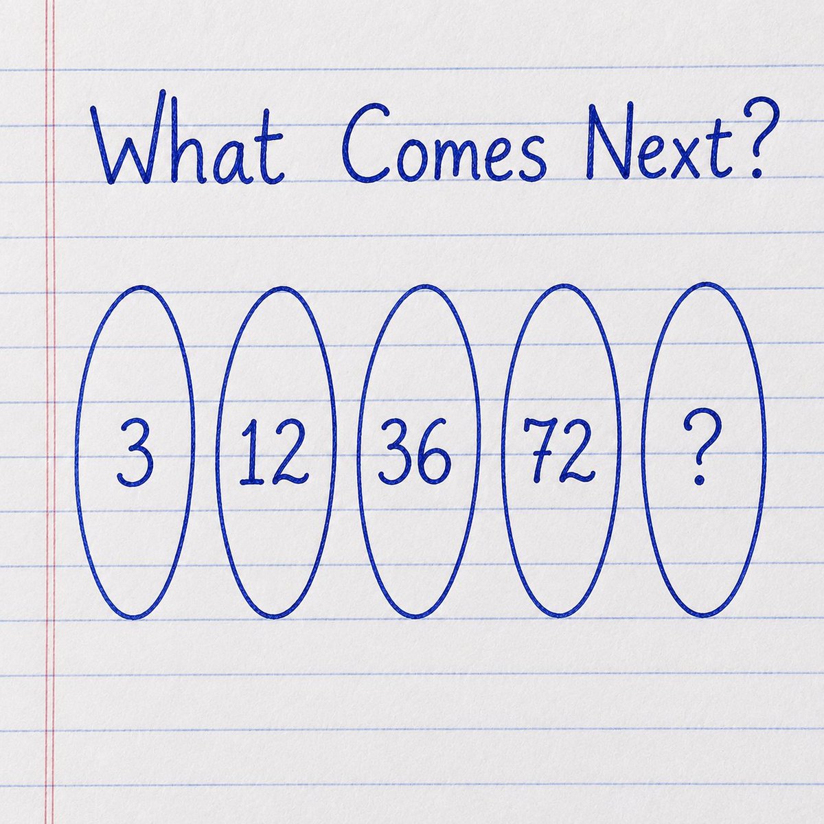 loveisfreeangel's tweet photo. 👀 This one isn't as easy as it looks...

Can you find the next number in the sequence? 🔢

3 • 12 • 36 • 72 • ?

Reply with your answer and don't spoil it for others! 🤫👇

#BrainTeaser #Puzzle #NumberPuzzle #IQTest #MindChallenge https://t.co/vNlsnNnpDP