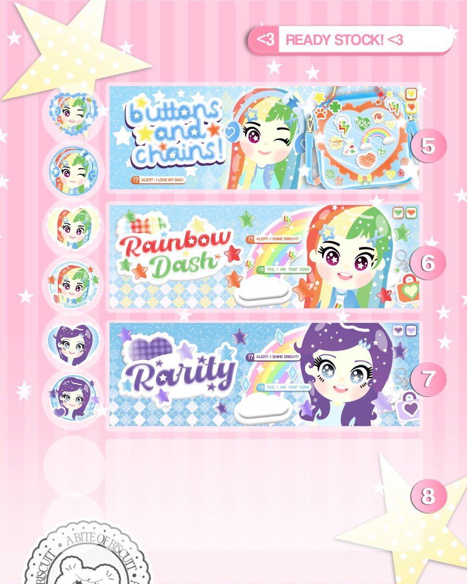 bite_of_biscuit's tweet photo. help repost please? thank you! ♡ #bealanja

aku mau clearance sale ready stock My Little Pony-ku! bisa ditake mulai dari sekarang, the price is on ALT <3 untuk pembelian lebih dari 1 layout ada diskon 3k/ea, free retext yah!

grab yours now :3 ♡ https://t.co/xbOUIykArU