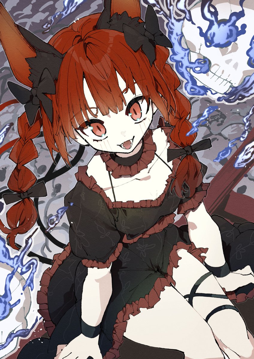 kuromaru_ira's tweet photo. 火焔猫燐　#東方project https://t.co/96BGxyT5jt