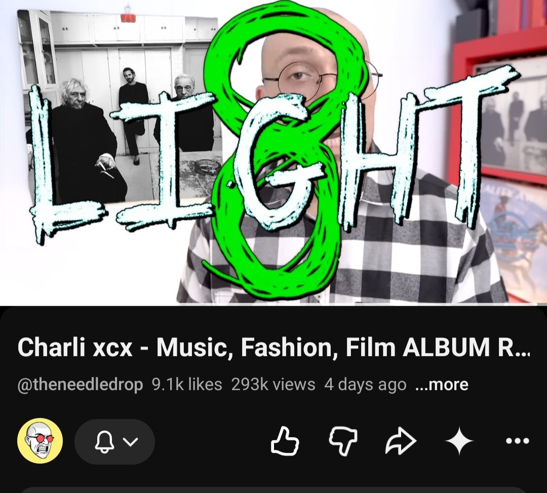 theosheldon23's tweet photo. @swiftism100 @theneedledrop Charli STAYS making great albums. Can you Taywhores say the same? https://t.co/sBYKZLmvEt