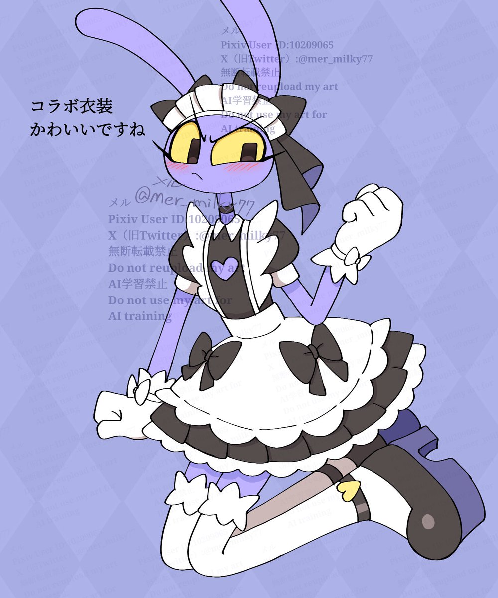 mer_milky77's tweet photo. 今気付いたけど、両耳にでっかいリボン付いているの描いていたんだな〜 https://t.co/sqMNfFuUjD