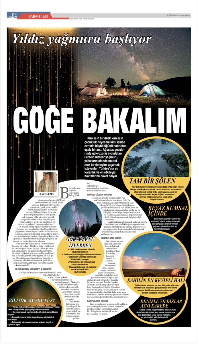BetulAlakent's tweet photo. Gökyüzü şöleninden bal gibi rotalara, baba filminin izinde Sicilya’dan tatilini İstanbul’da geçirenler için Boğaz’ın o eşsiz duraklarına… 

@sabahtatil yine güçlü yazar kadrosu ve dolu dolu içeriğiyle raflarda… 📰💫 

@gez1c1 @FkarayeL 

https://t.co/gX1QNvMXyG https://t.co/SR4tiGn4Xk