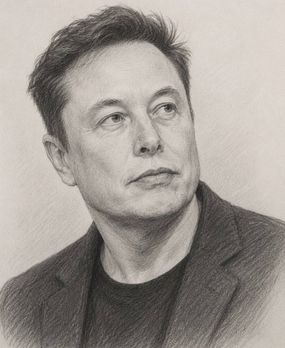 LawrenceChukuma's tweet photo. @elonmusk  Hey Elon, I spent almost 15 days drawing this pencil portrait, putting my heart into every little detail…and this is how it turned out. 😅
Be honest what would you rate it out of 10? I’d love to see your reaction or hear your comment. Hopefully it gives you a laugh 😊 https://t.co/fDVbEM1R6l