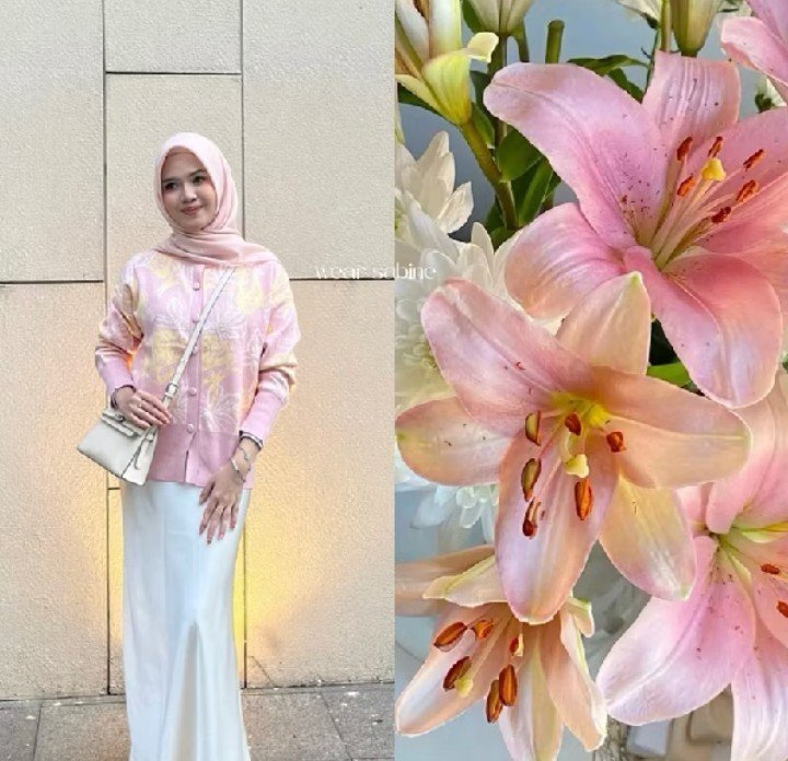 geyaceez's tweet photo. cardigannya cantik banget, hijau pink gini gemess bahannya tebal 😍 https://t.co/PfiRuFajKF
