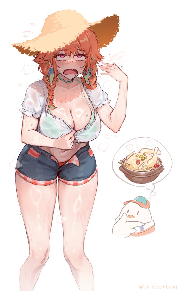 Lw_Goombang's tweet photo. Imagining Wawa in Korea 🐔🍲💦
#KFPicasso https://t.co/91euyPw8aX