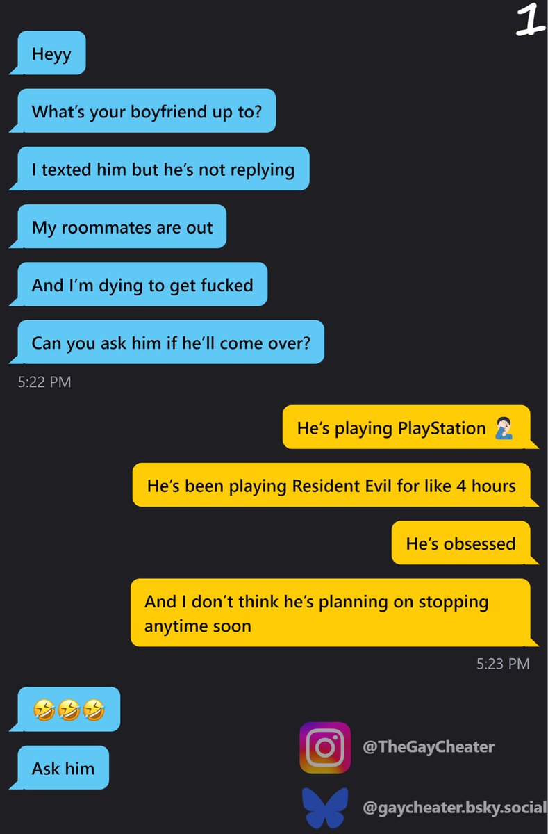 GayCheater's tweet photo. Sorry, babe, nothing personal. It’s just a matter of priorities, you know? 🤷🏻‍♂️

#gaycuck #gaycuckold #gaycheater #gayalpha https://t.co/a6RxlrIr8U