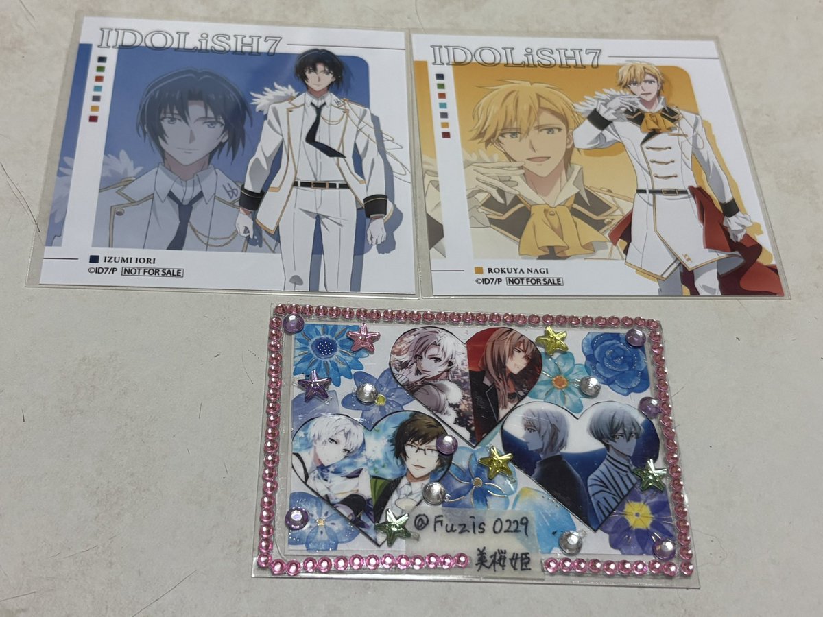 FuziS0229's tweet photo. アイドリッシュセブン アイナナ グラッテ 総集編 ブロマイド【交換】

【譲】一織/ナギ

【求】天

郵送または固定ポスト記載の場所にてお手渡し可能。
(お時間等は要相談)

ご検索からでもお気軽にお声かけ下さい。 https://t.co/o0zJ5D9ZP4