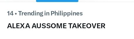 DollexaOFC's tweet photo. We're trending! Keep those fresh tweets coming! Thank you for joining our TP. 

ALEXA AUSSOME TAKEOVER

#ASAPXPAustralia
#AlexaIlacad https://t.co/WVT21mUMTb