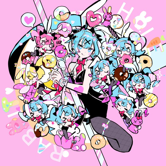 n79oqc3Yja6JLOF's tweet photo. 「🐰ラビットホール🍩」
＃初音ミク https://t.co/3RLRxcJsbO