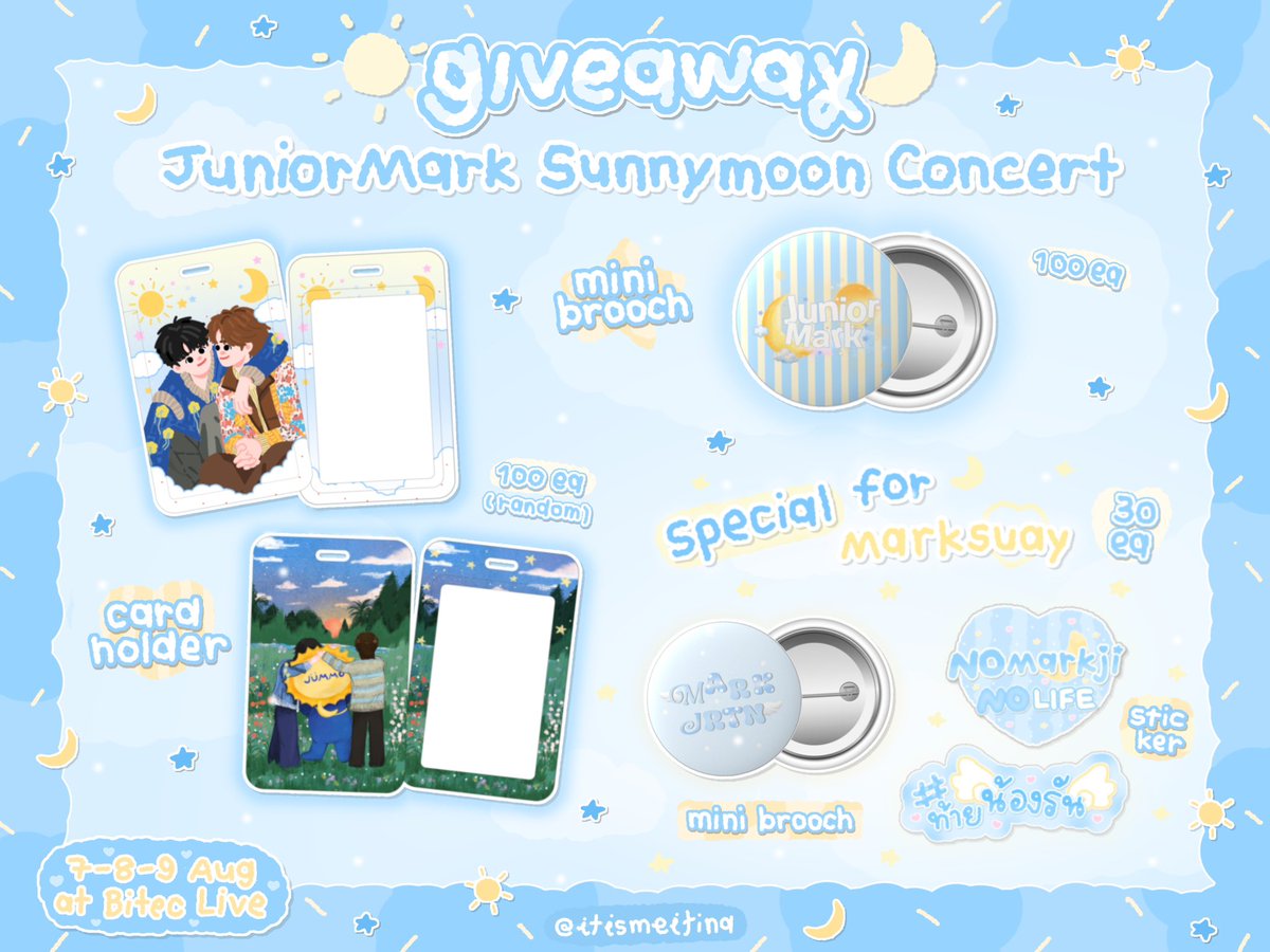 itismeitina's tweet photo. — pls kindly rt —
giveaway for #JuniorMarkConcert 
#junniorrs #markjrtn #JuniorMark

♡cardholder jumark 100ea
♡cardholder jumarkmo 100ea
♡mini brooch jumark 100ea

Special for marksuay 30 set
♡mini brooch
♡sticker 

🗓️ : 7-9aug2026 
📍bitet live

For exchange pls dm https://t.co/2z1qHuEVTq