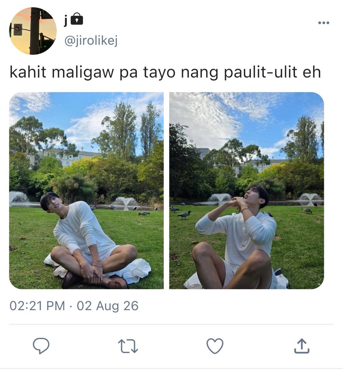 mimiwoowo's tweet photo. Jiro and Kiro special

nung mga panahong sekreto pang nagpapaligaw si Kiro kay Jiro https://t.co/med48PdfdV