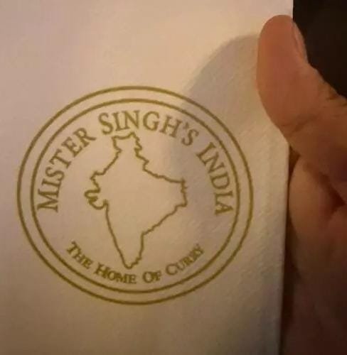 nabilajamal_'s tweet photo. You'd expect an Indian restaurant to know what India looks like. Apparently not. Even worse, they've printed the incorrect version on their hand towels too 🤦‍♀️

Awkward moment after India's Commonwealth Games success...At a celebratory dinner in Glasgow, boxer Lovlina Borgohain objected to an inaccurate map of India displayed on napkins and outside the restaurant called- 'Mister Singh's India - The Home of Curry'

The version entirely omitted the North-East and did not correctly depict Jammu & Kashmir. Lovlina who is from Assam urged the restaurant to withdraw and correct it