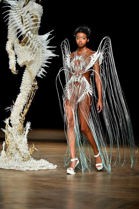 joannamelbourne's tweet photo. So beautiful! Iris Van Herpen esque https://t.co/b2jz6RtNcd