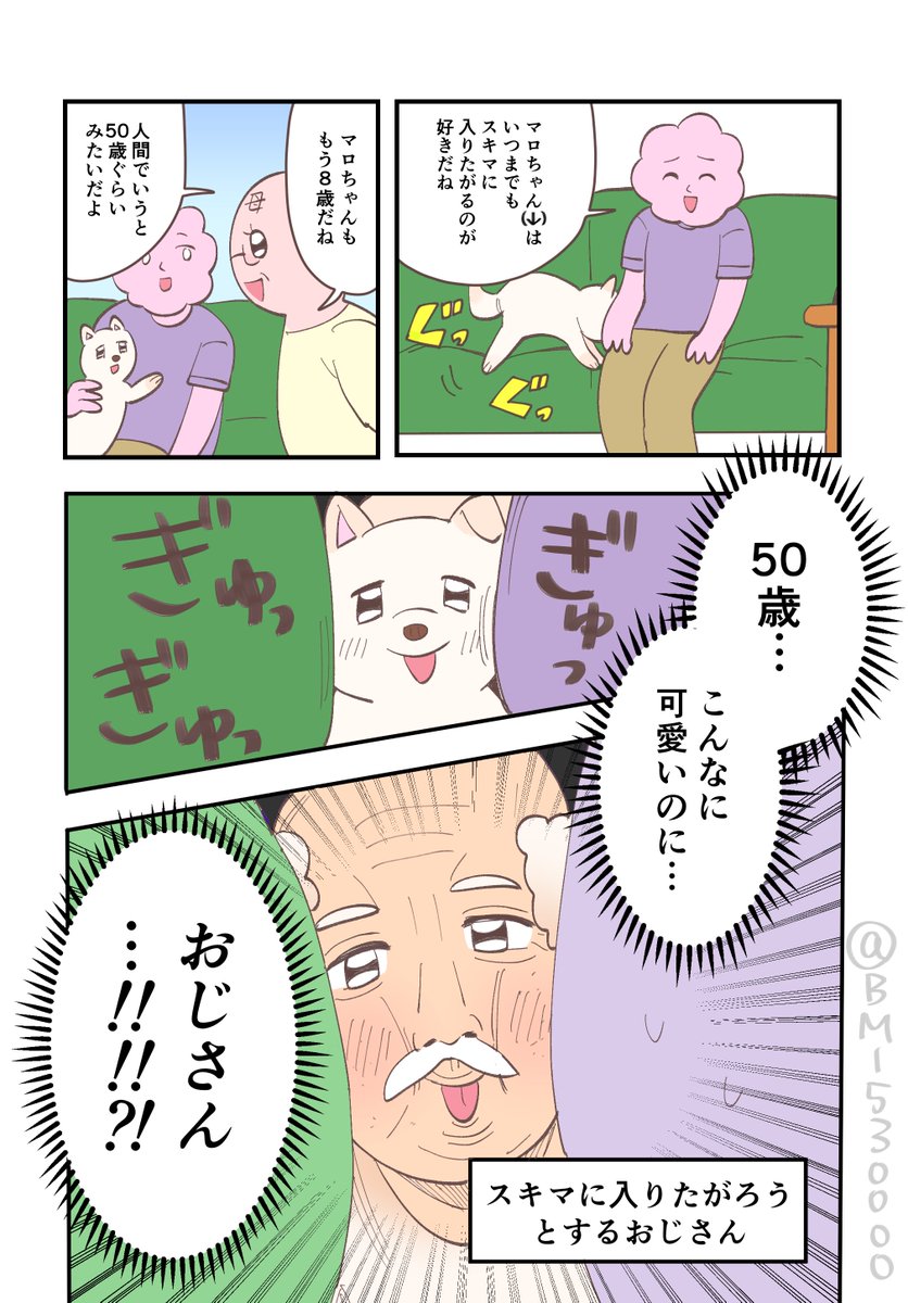 BMI530000's tweet photo. 犬を飼っているとたまに脳裏をよぎる事 https://t.co/pJ9mKKKN01