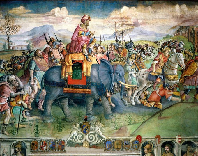 emilio_delrio's tweet photo. "Aníbal, sabes vencer, pero no sabes hacer uso de la victoria"

Tal día como hoy en el 216 aC, Aníbal aniquiló al ejército romano en Cannas
Una derrota histórica
Pero Aníbal no remató la victoria, no conquistó Roma  

Roma se recuperó y acabó ganado la 2ª guerra púnica https://t.co/3G5TG2zSPQ