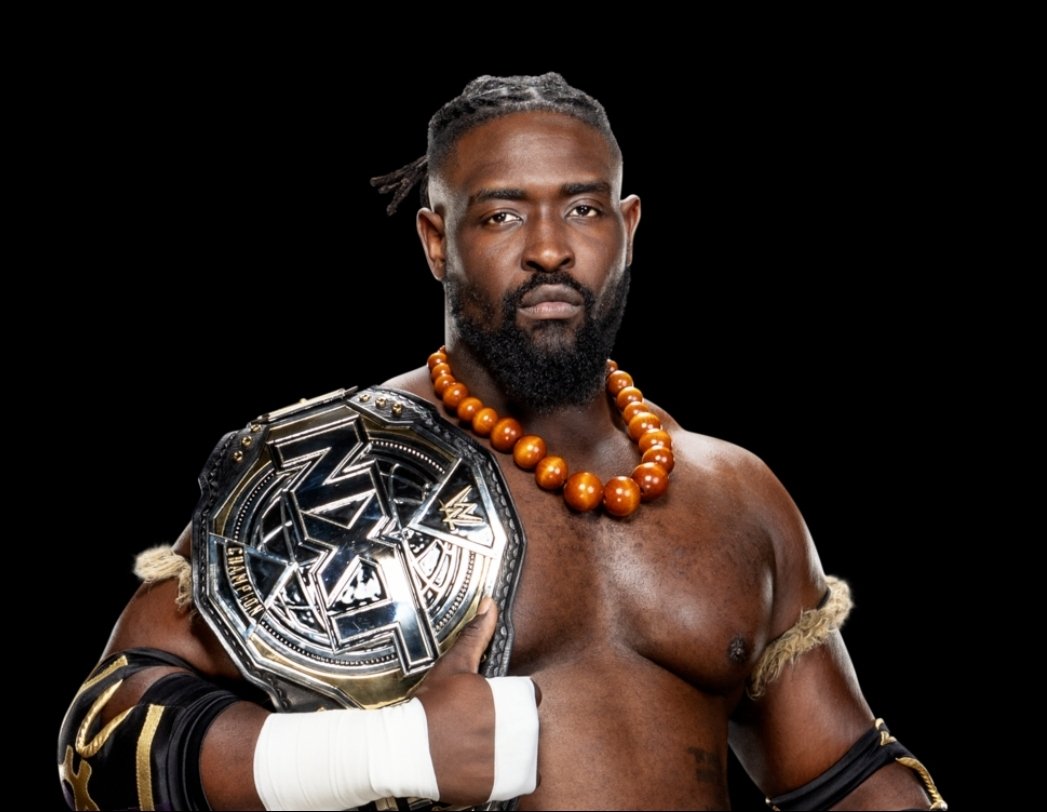 Naija_PR's tweet photo. Nigerian wrestler Oba Femi defeated Brock Lesnar in a brutal Hell in a Cell match at WWE SummerSlam. https://t.co/gTuOZgzNau