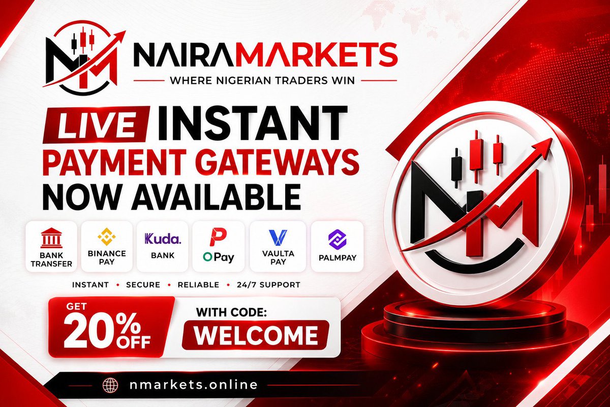 naira_markets's tweet photo. 🎉GIVEAWAY🎉

5x 1M 2step challenge giveaway 
Steps: 
Follow @naira_markets 
Turn on post notifications 
Tag 3 friends 

Winners announced in 24 hours https://t.co/n40rfwTWaa