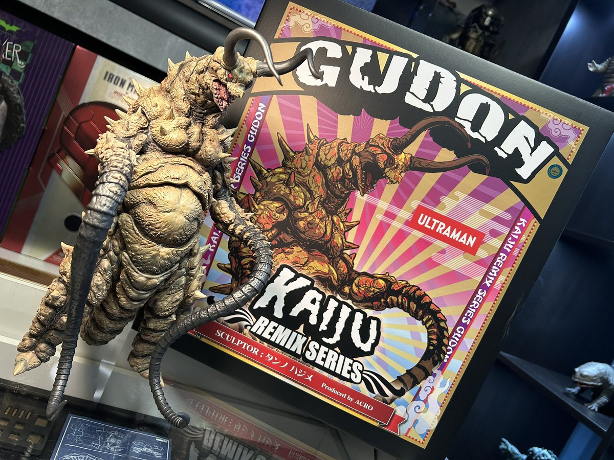TAKUM78's tweet photo. ACRO/KAIJU REMIX SERIES
タンノハジメ地底怪獣 グドン

来ましたグドン！！
原型から圧倒されていたグドン、まさに古代　生物の生き残りが進化したリアルなディテールの落とし込みが素晴らしく、無知の解釈もきちんと捕食できそうで最高、早くツインテールと並べたい！
@ACROjapan 
@tnn_scaltinof https://t.co/kGS2wX9bE0