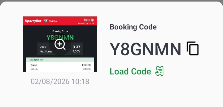 SplendidBet's tweet photo. Don't doubt the process. Trust your research and SPOrTYBeT odds." #sportybet.

4 Sure Odds👇
BookingCode👉Y8GNMN

Gamble Responsibly🔞 https://t.co/LSkrV1W4bT